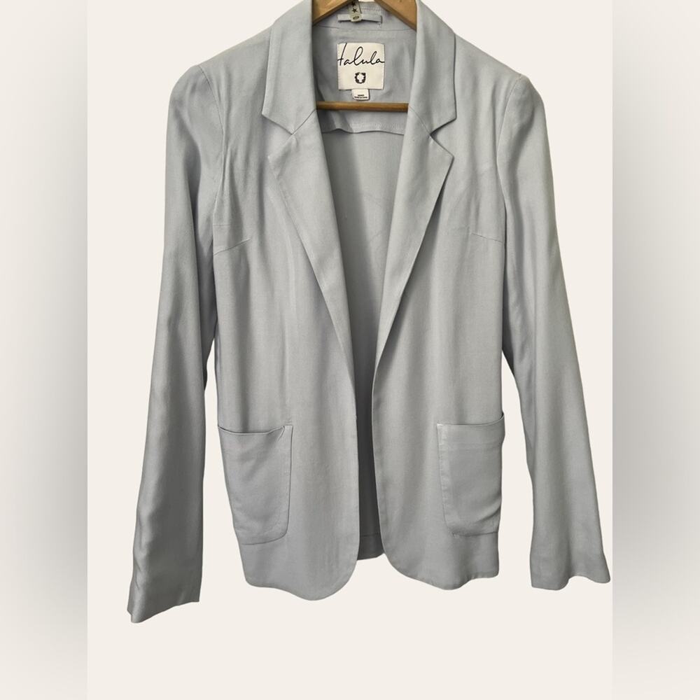 Aritzia Talula Light Blue Oversized Blazer Cardigan Jacket Size 0